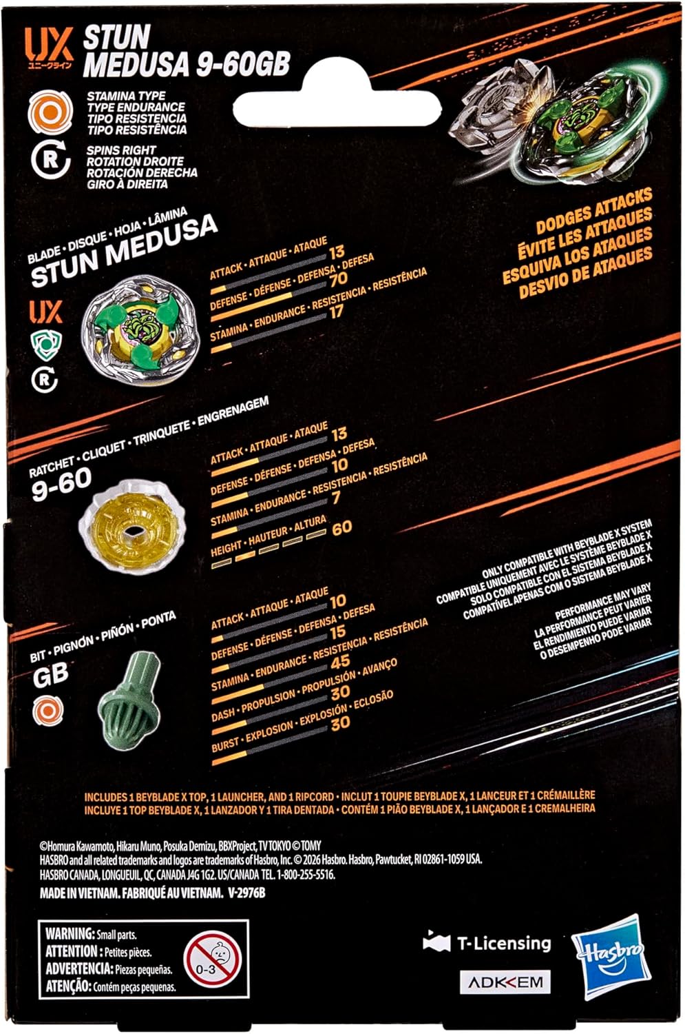 Hasbro Beyblade X Stun Medusa 9-60GB