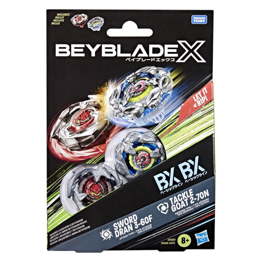 HASBRO Tackle Goat & Sword Dran Beyblade X Dual Pack G1688