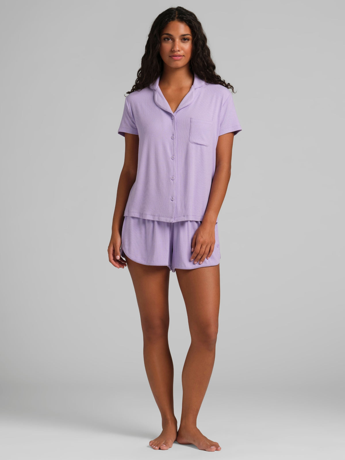 Slinky Rib Short Sleeve PJ Set