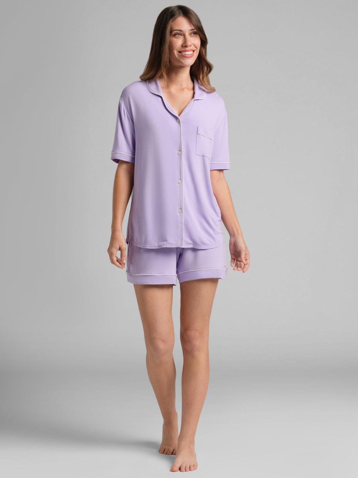 Luna Lounge Short Sleeve Short PJ Set