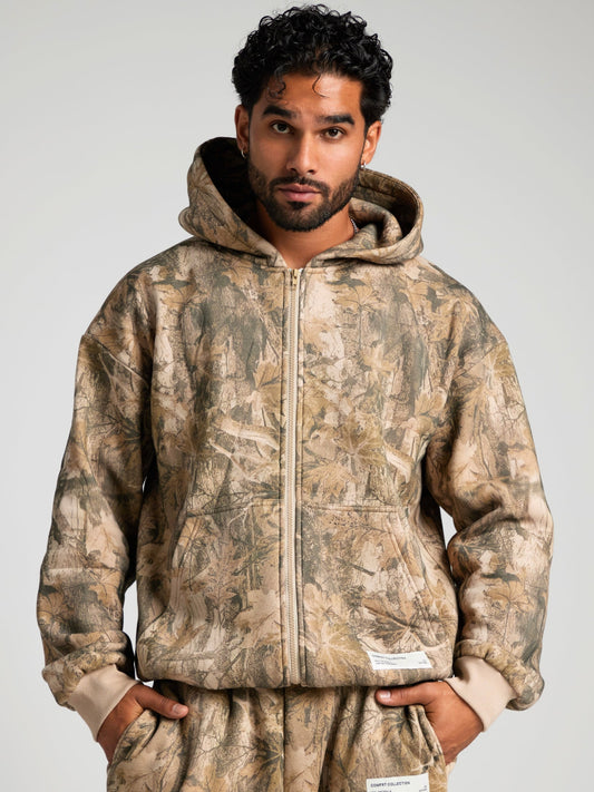 Camo Zip Hoodie – Mega