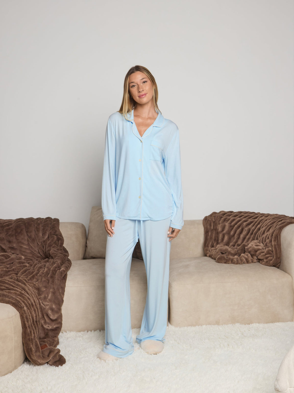 Luna Lounge Long Sleeve Pant PJ Set