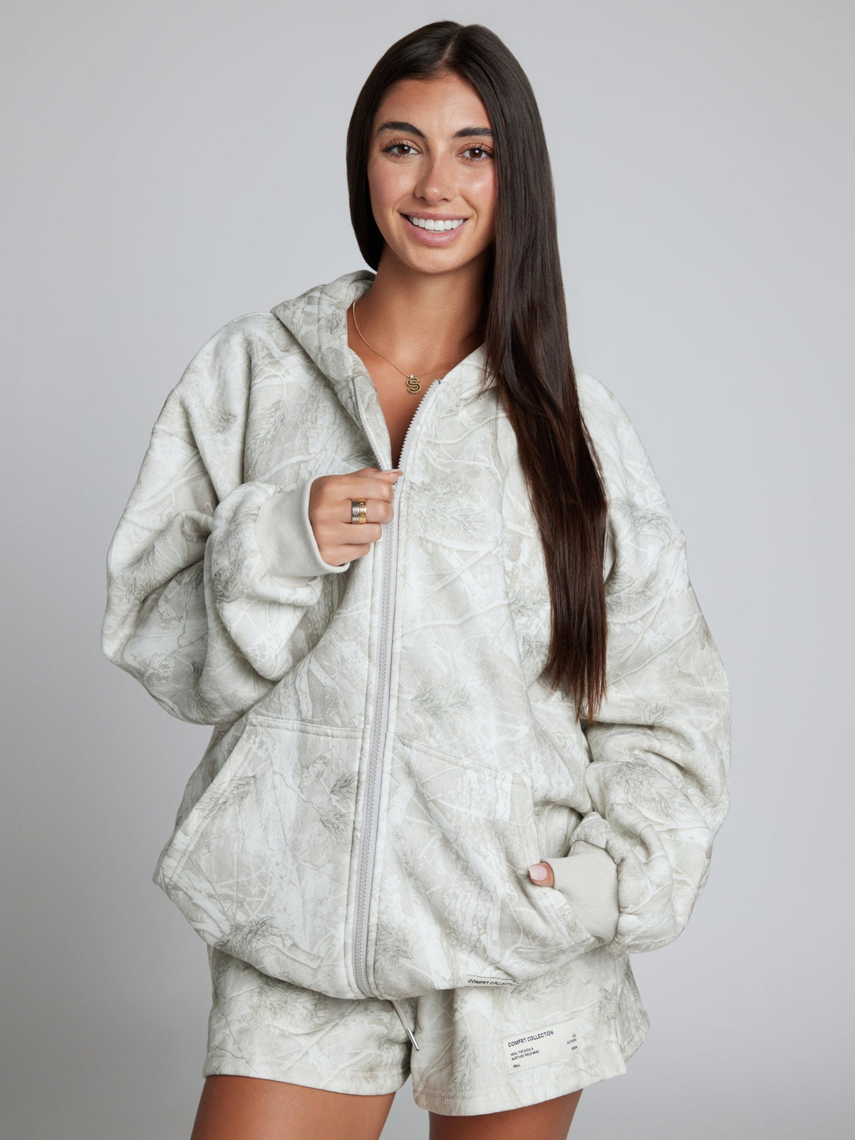 Camo Zip Hoodie – Mega