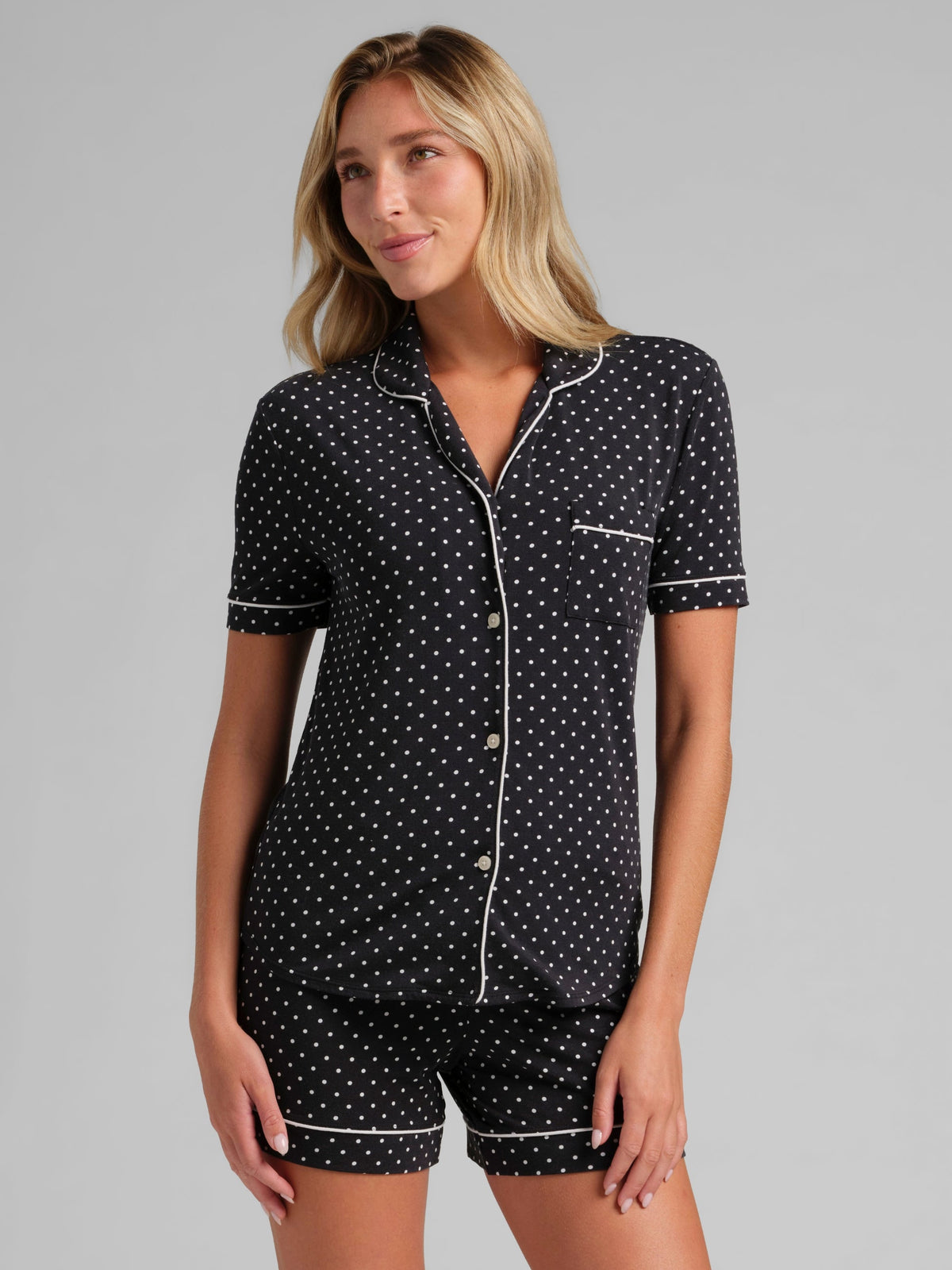 Luna Lounge Short Sleeve Short PJ Set