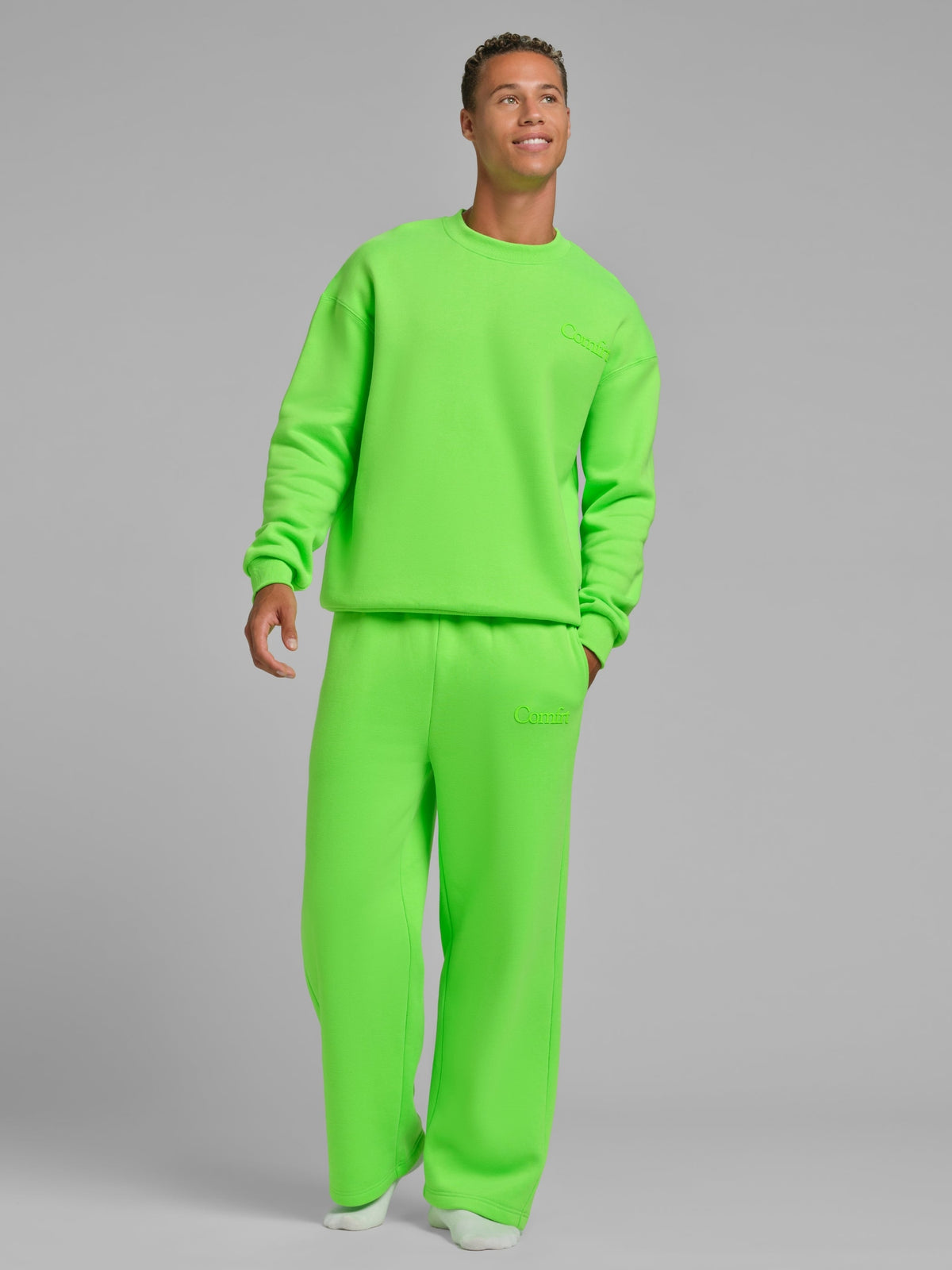 Neon Minimalist Straight Leg Sweatpants