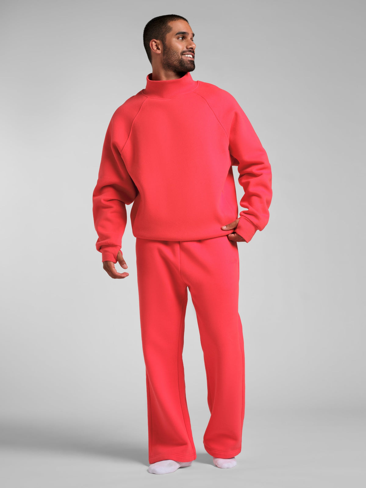 Basic Mock Neck Sweatshirt