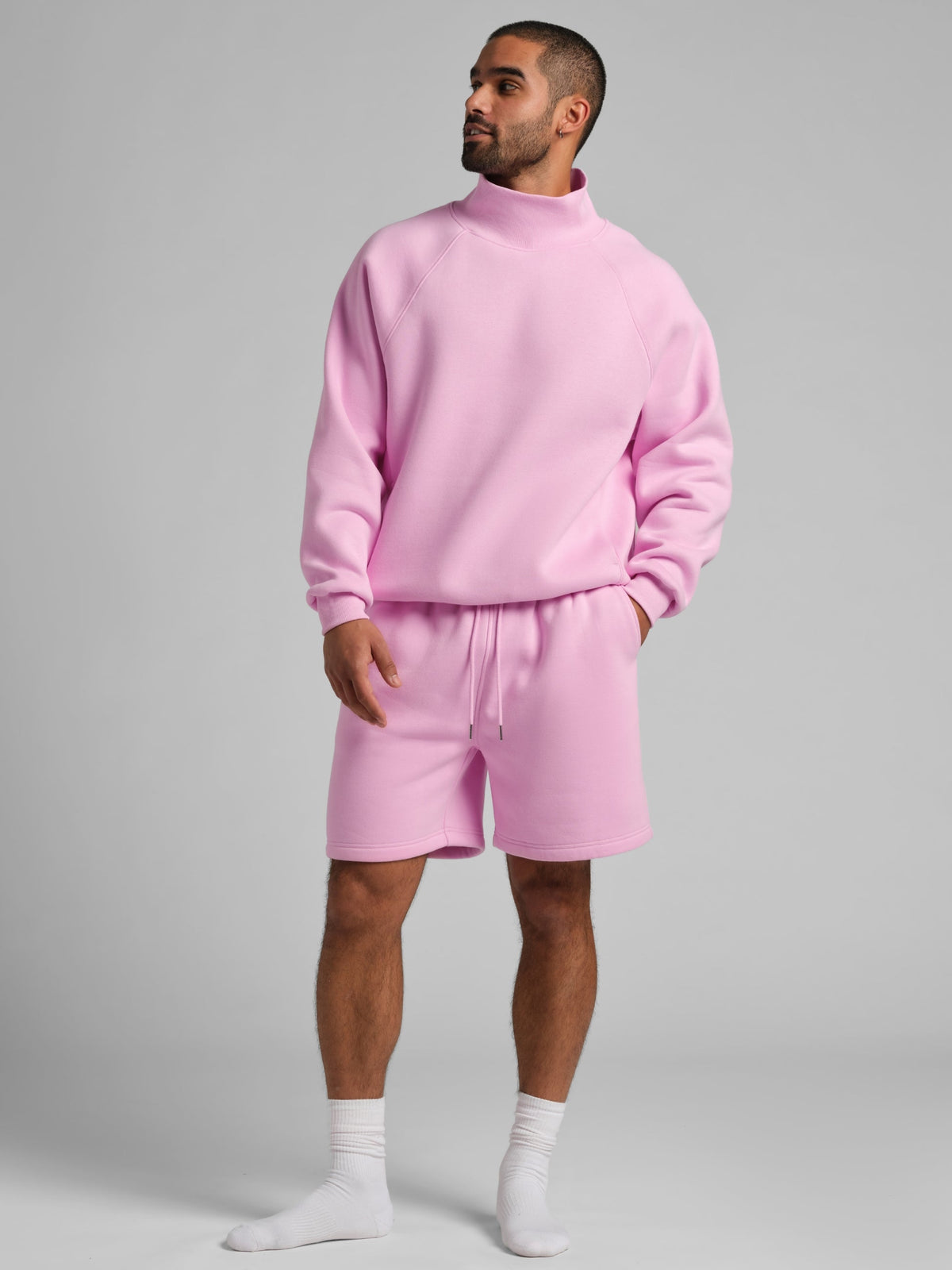 Basic Mock Neck Sweatshirt