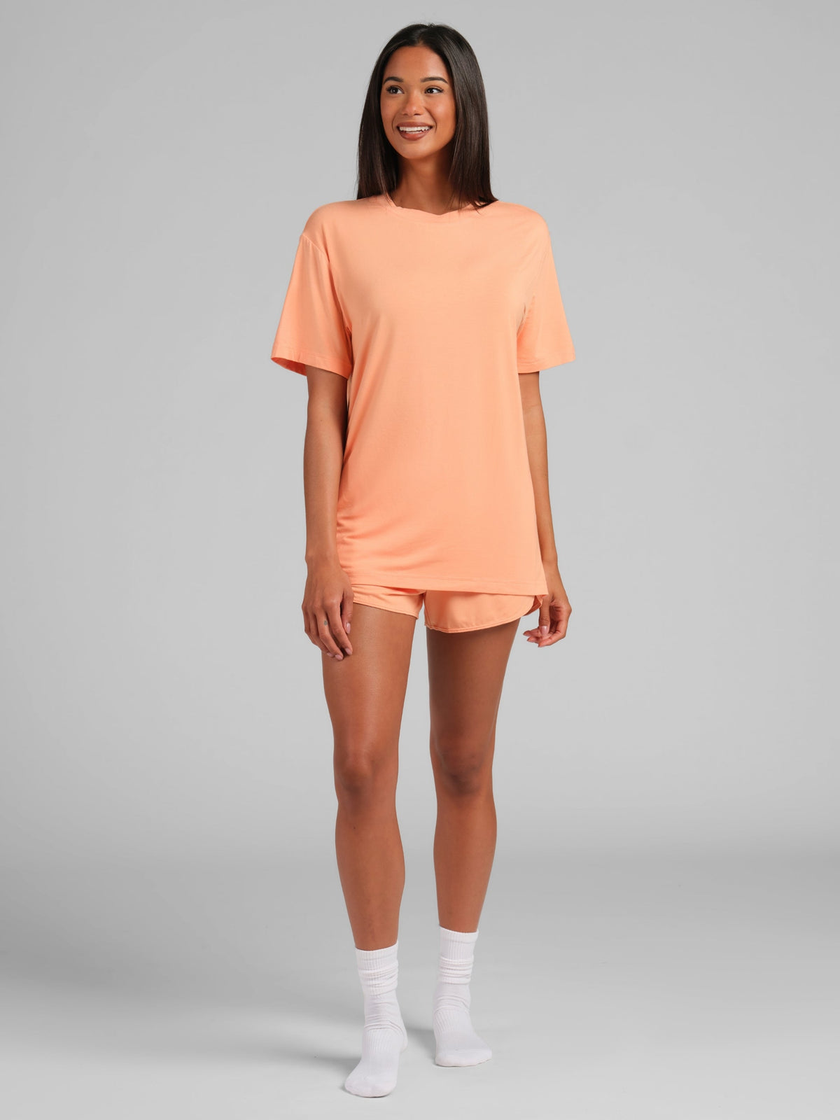 Cloud Lounge Curved Hem Shorts