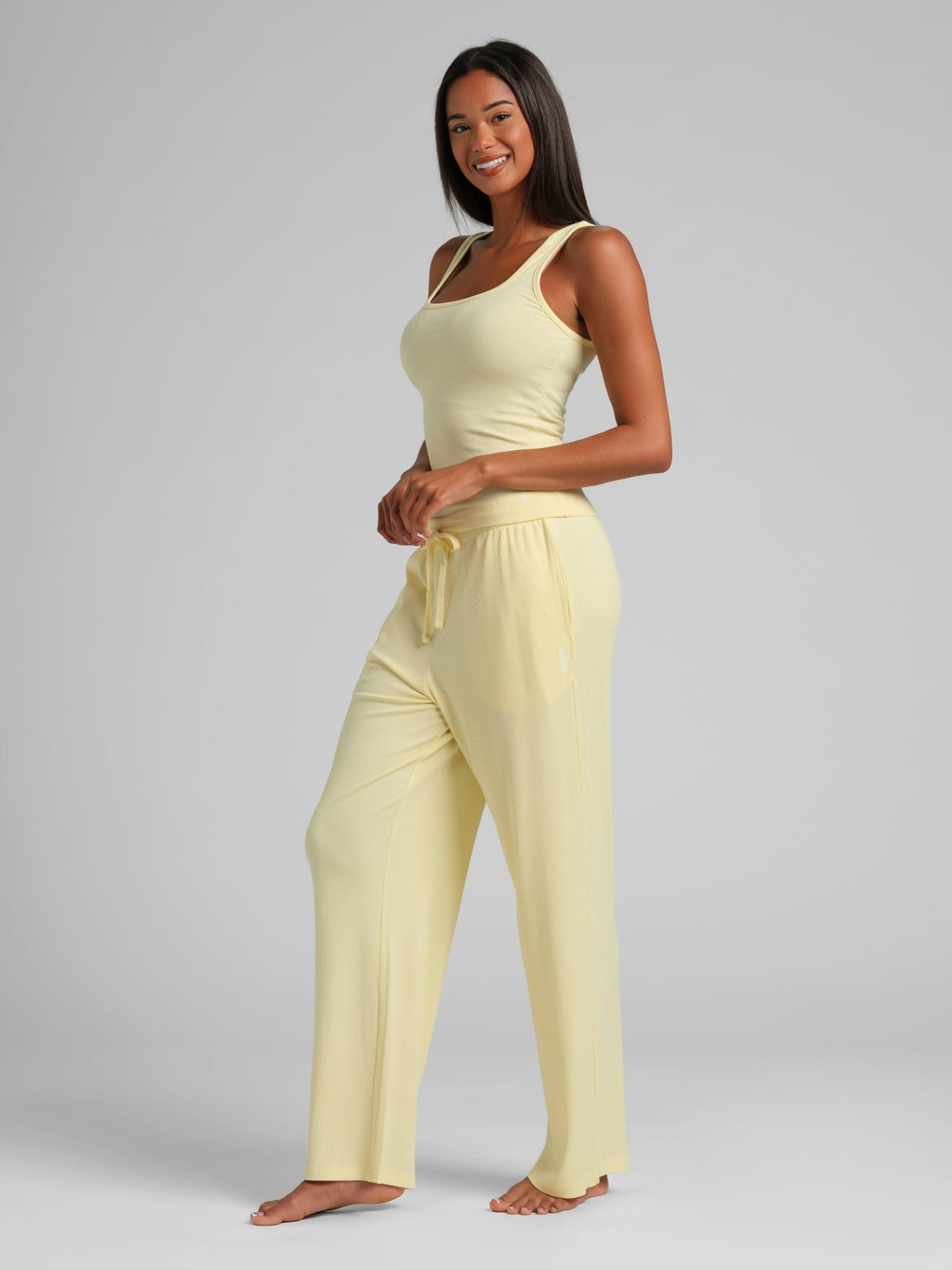 Rib Contour Waist Length Tank