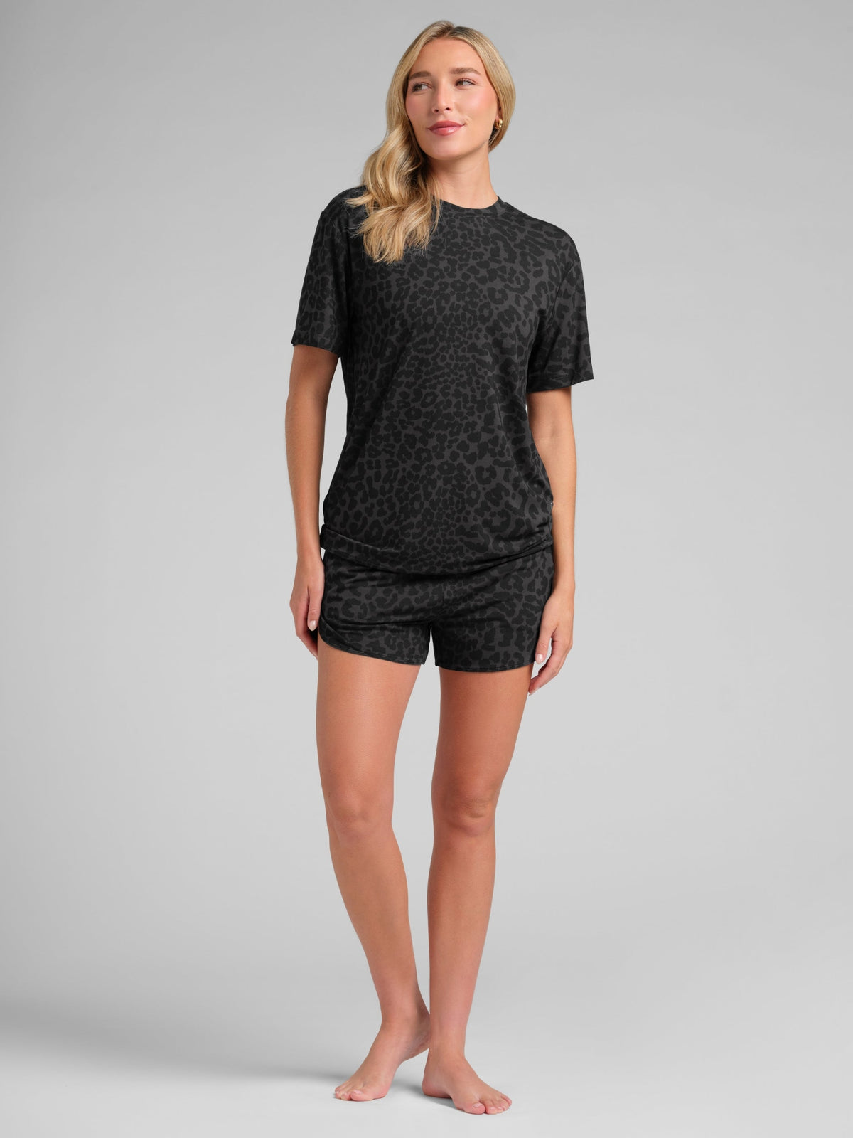 Cloud Lounge Curved Hem Shorts