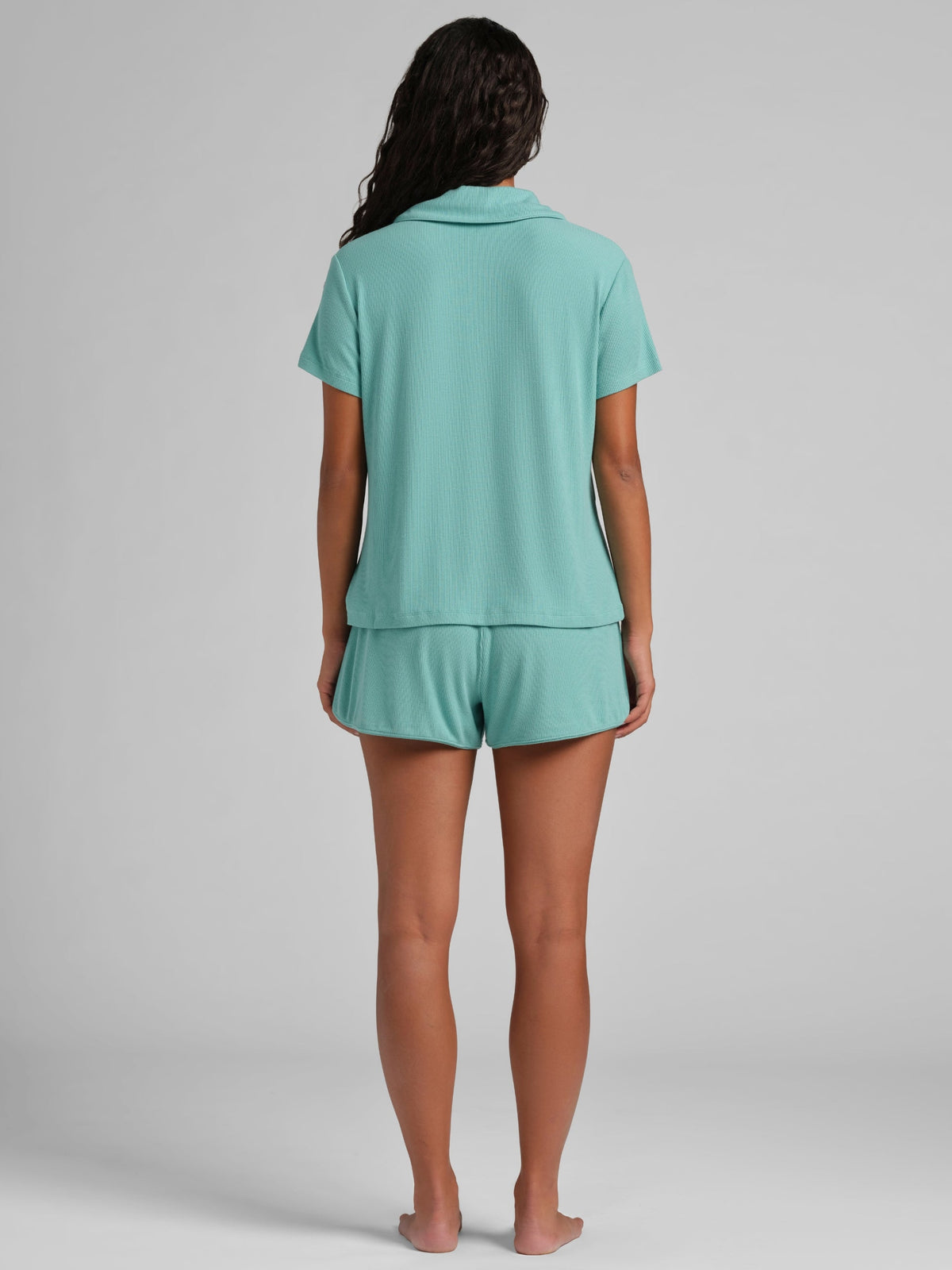 Slinky Rib Short Sleeve PJ Set
