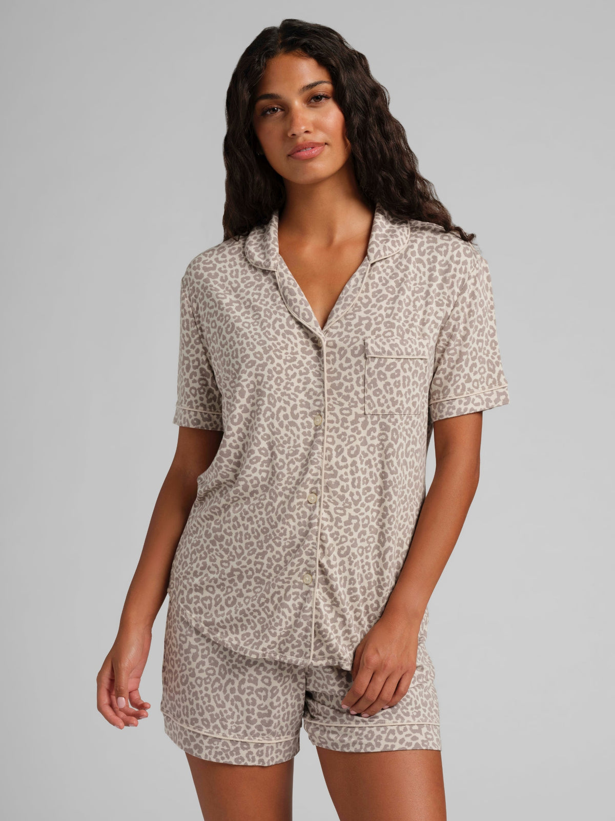 Luna Lounge Short Sleeve Short PJ Set