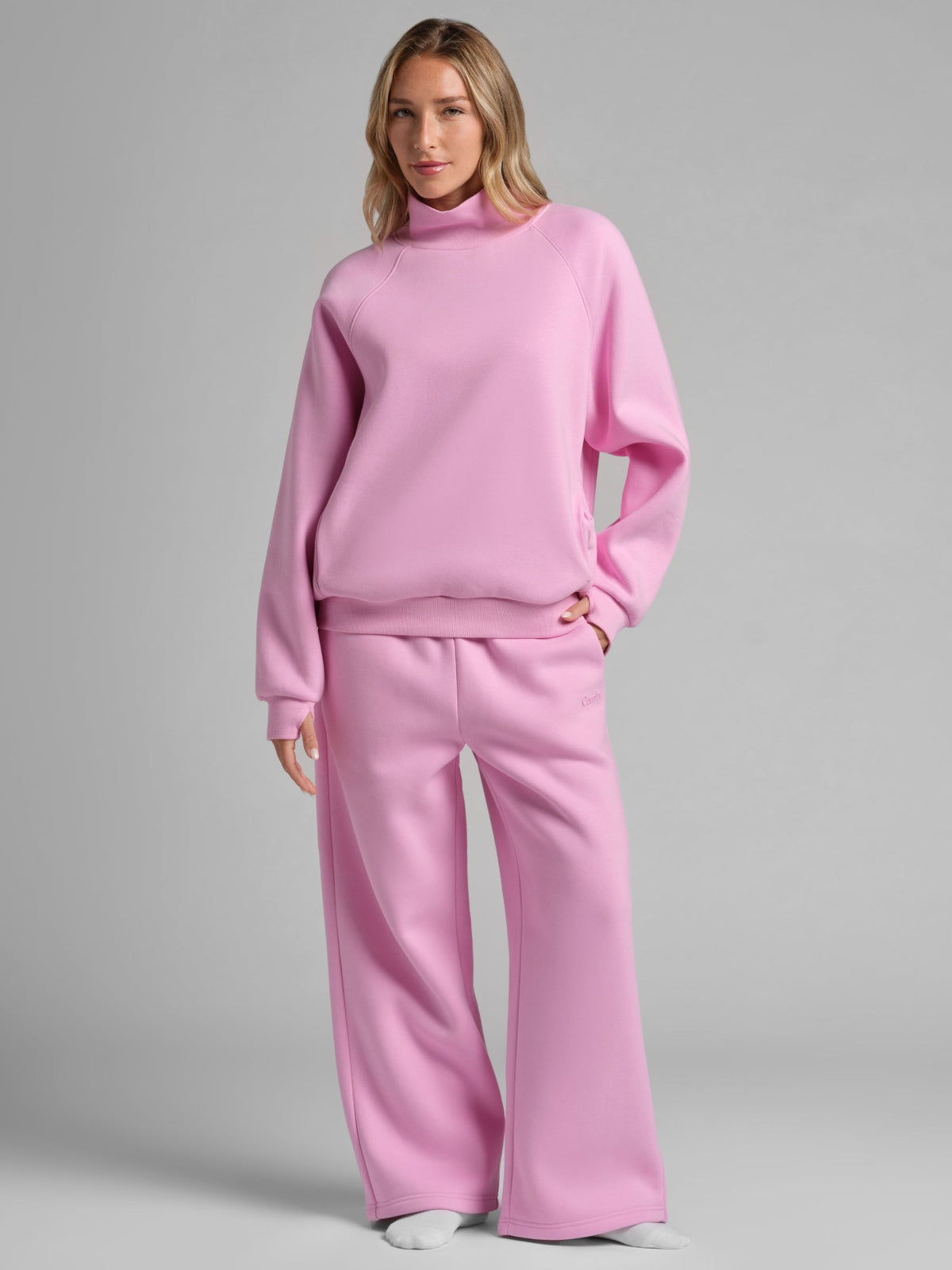 Basic Mock Neck Sweatshirt