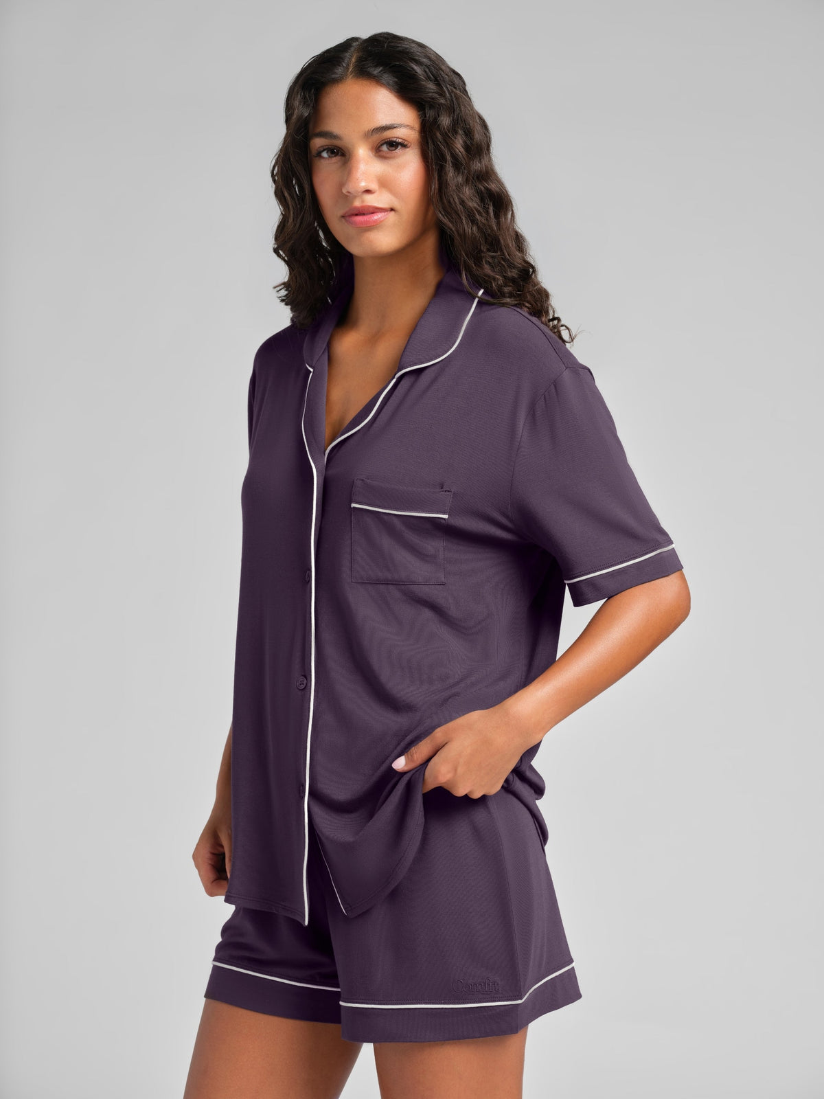 Luna Lounge Short Sleeve Short PJ Set