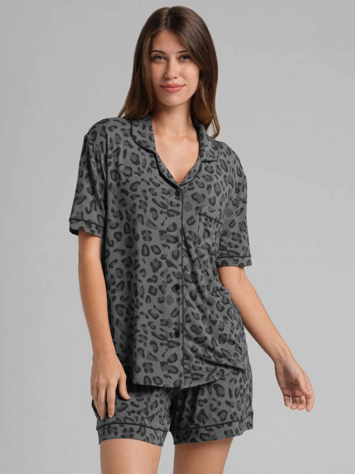 Luna Lounge Short Sleeve Short PJ Set