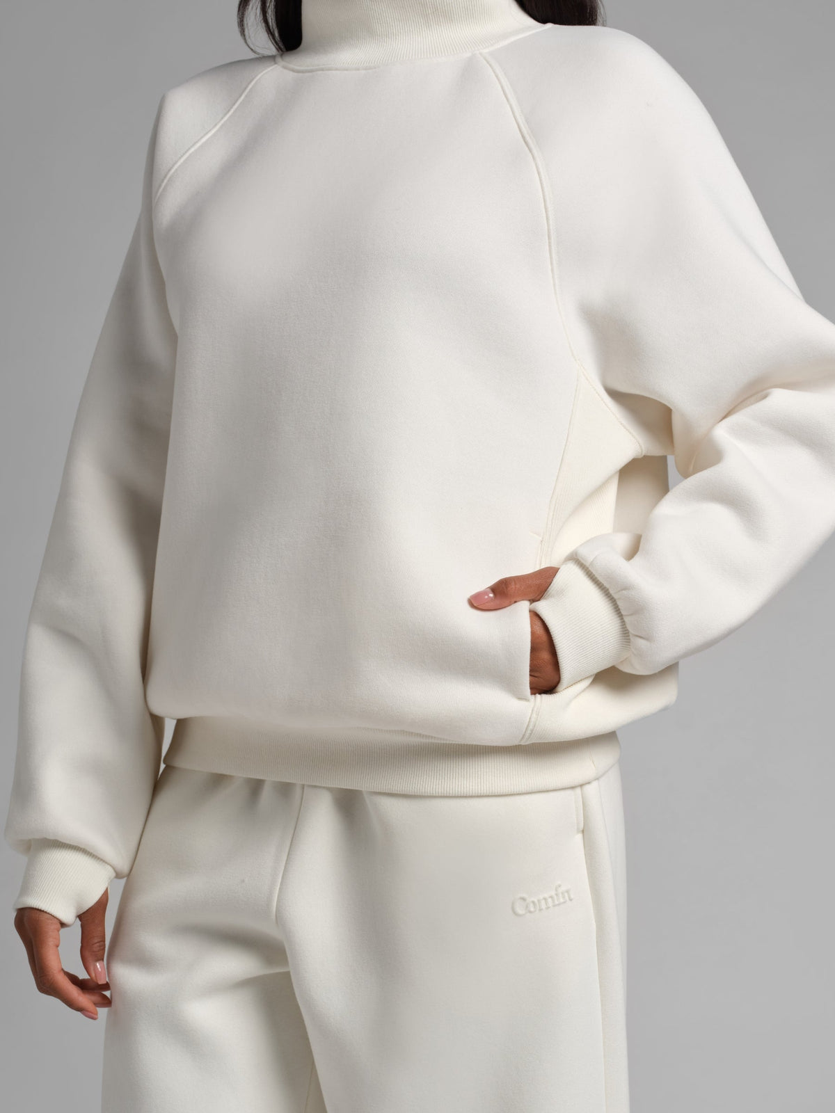 Basic Mock Neck Sweatshirt