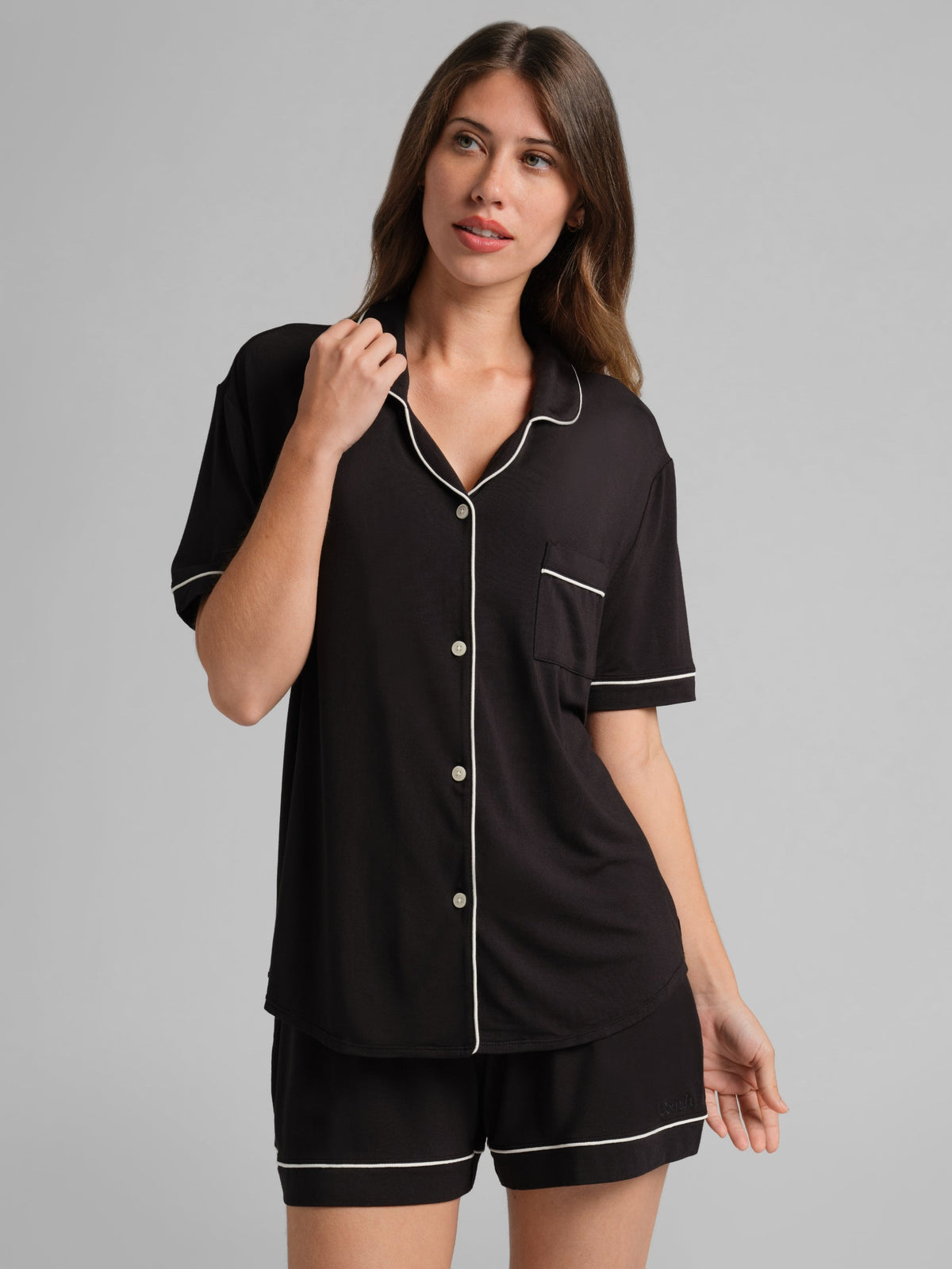 Luna Lounge Short Sleeve Short PJ Set