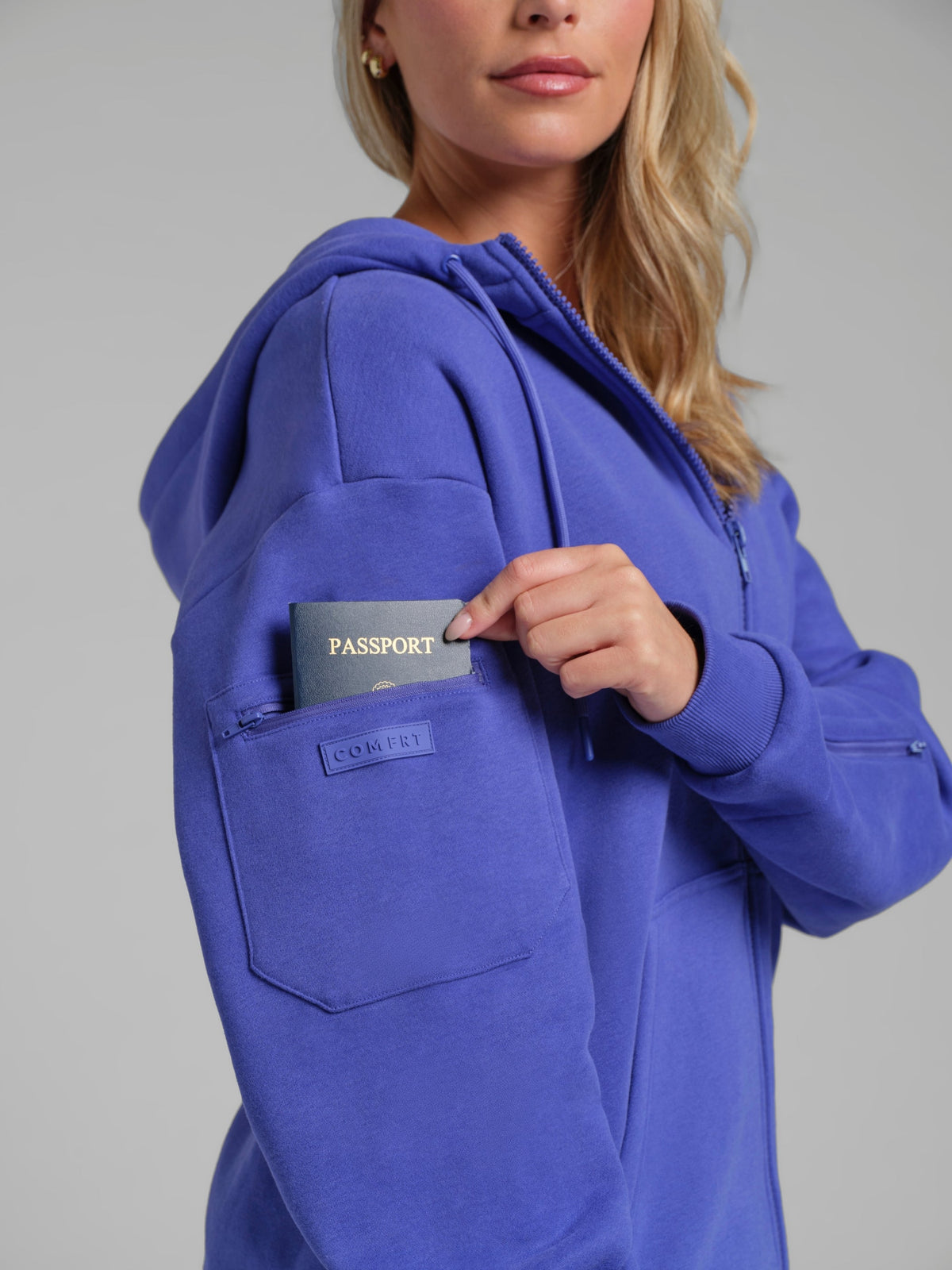 Neon Airplane Mode Zip Hoodie – Mega