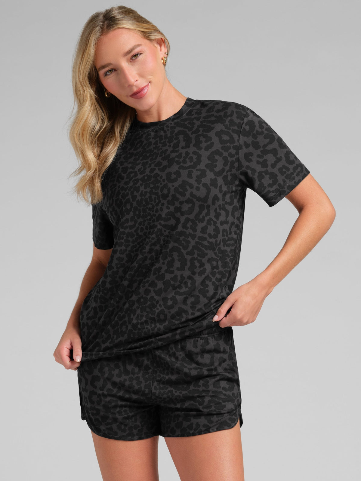 Cloud Lounge Curved Hem Shorts