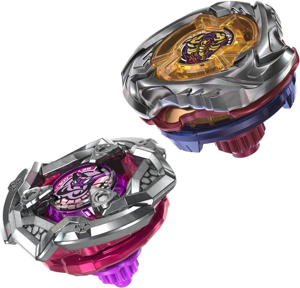Hasbro Beyblade X Spear Scorpio 0-70Z and Tail Viper 3-85LO Dual Pack