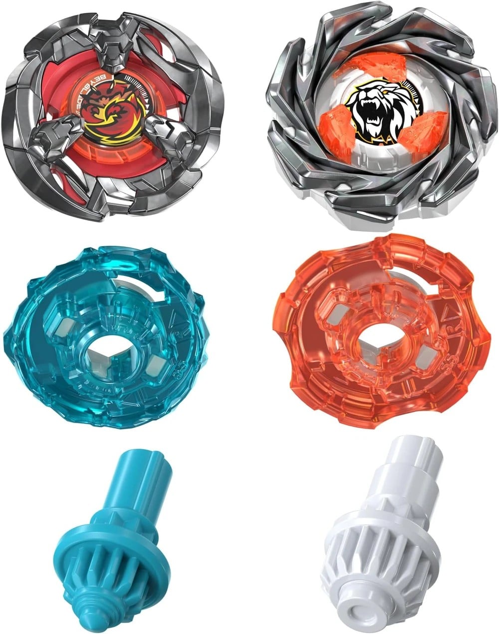 Hasbro Beyblade X Clamp Crab 9-65S & Crest Leon 4-55A