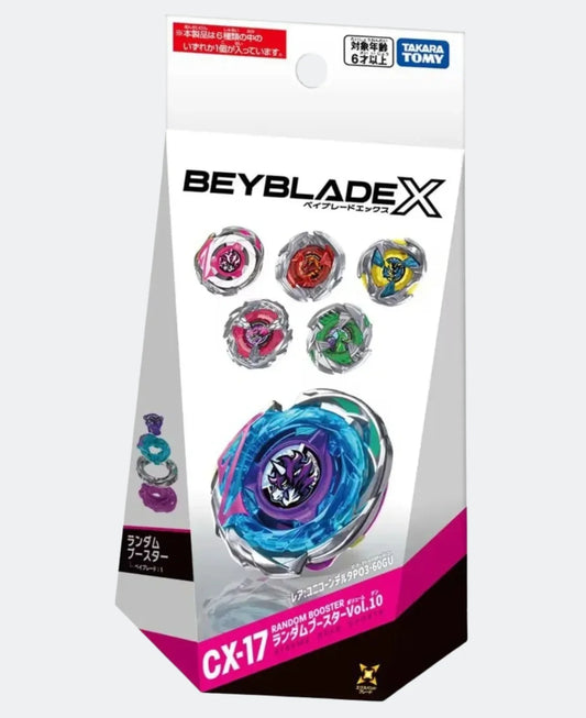 [Pre-Order July] Full Set Takara Tomy  Beyblade X CX-17 Random Booster Vol. 10