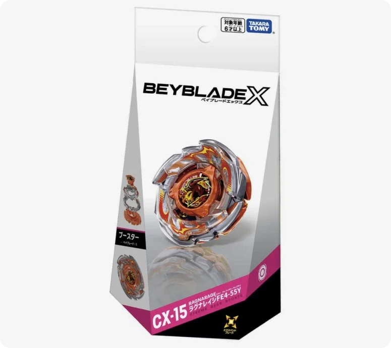 Takara Tomy Beyblade X CX-15 Ragna Rage FE4-55Y