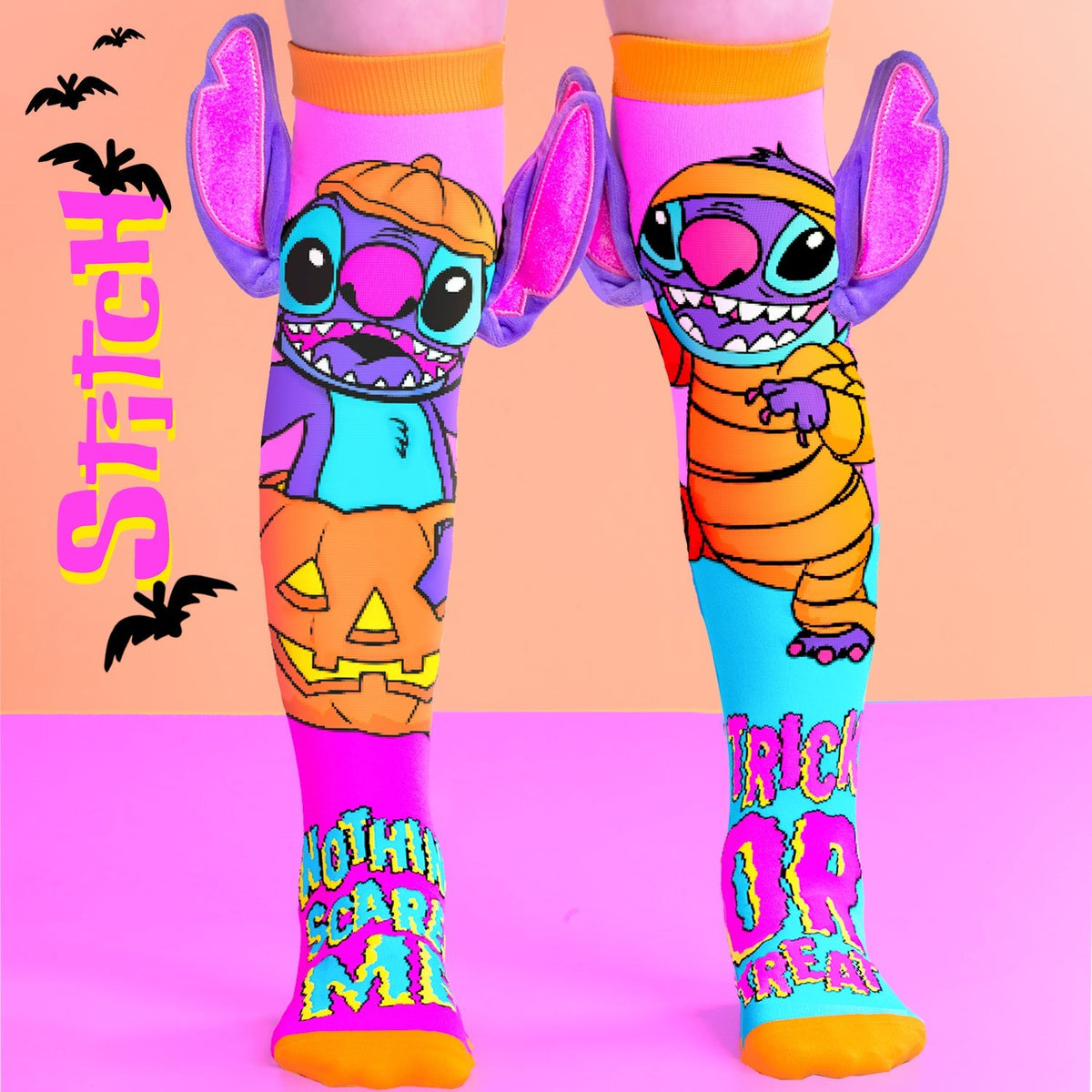 STITCH NEON HALLOWEEN SOCKS